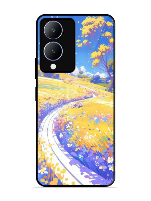 Vibrant Spring Meadow Glossy Soft Edge Case for Vivo Y17S Chachhi