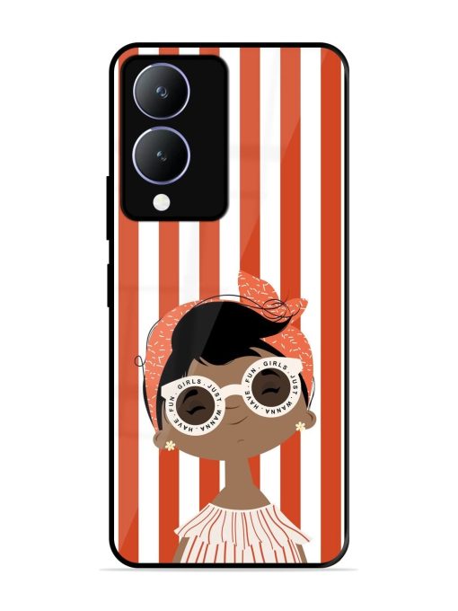 Girls Just Wanna Have Fun Glossy Soft Edge Case for Vivo Y17S Chachhi