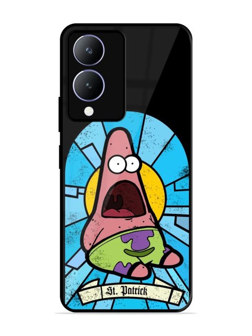 St. Patrick'S Day Stained Glass Patrick Star Glossy Soft Edge Case for Vivo Y17S Chachhi