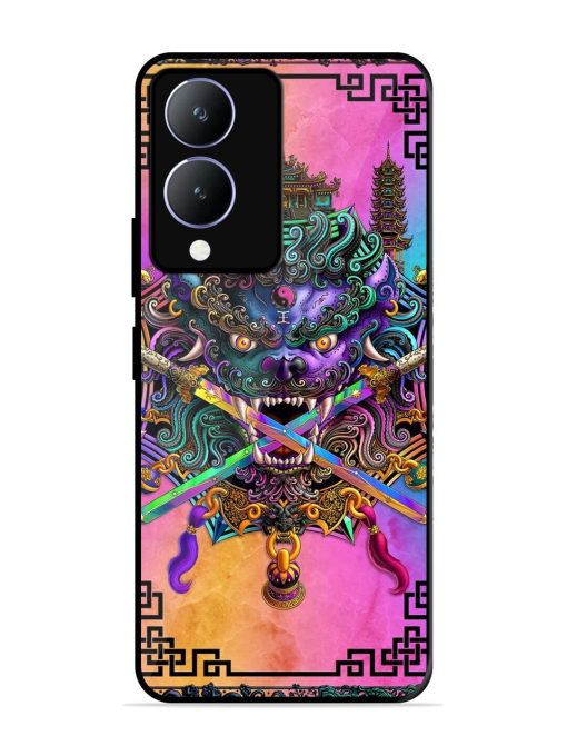 Psychedelic Fu Dog Tapestry Glossy Soft Edge Case for Vivo Y17S Chachhi