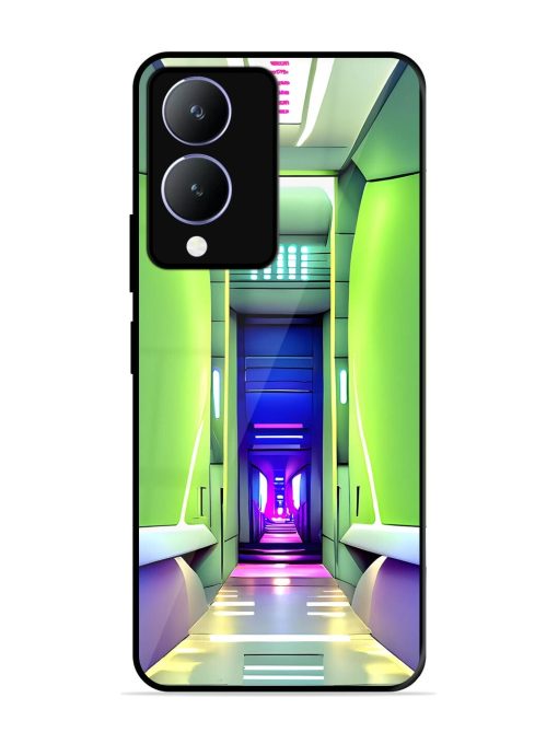 Neon Corridor Glossy Soft Edge Case for Vivo Y17S Chachhi