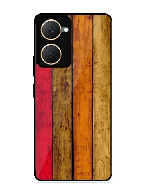 Colorful Woodgrain Glossy Soft Edge Case for Vivo Y18 Chachhi