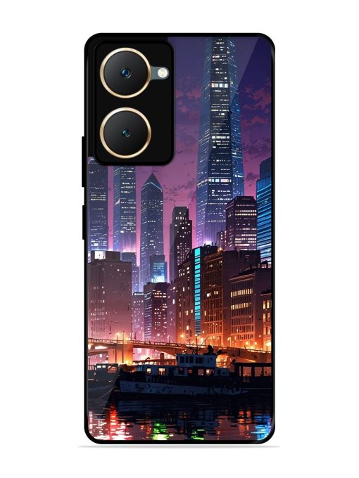 Neon Nightscape Glossy Soft Edge Case for Vivo Y18 Chachhi