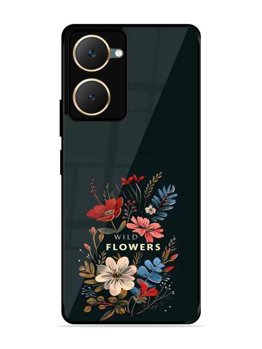 Dark Floral Glossy Soft Edge Case for Vivo Y18