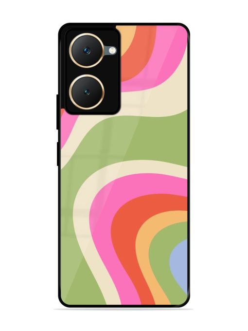 Wavy Rainbow Wonderland Glossy Soft Edge Case for Vivo Y18