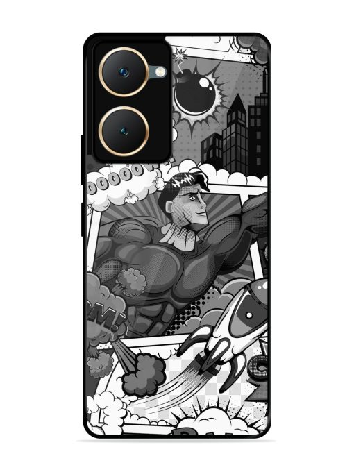 Comic Book Chaos Glossy Soft Edge Case for Vivo Y18 Chachhi