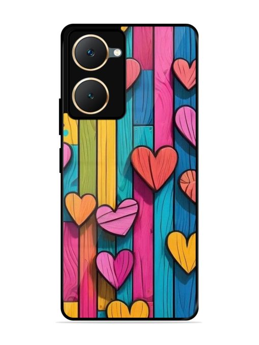 Rainbow Of Hearts Glossy Soft Edge Case for Vivo Y18E