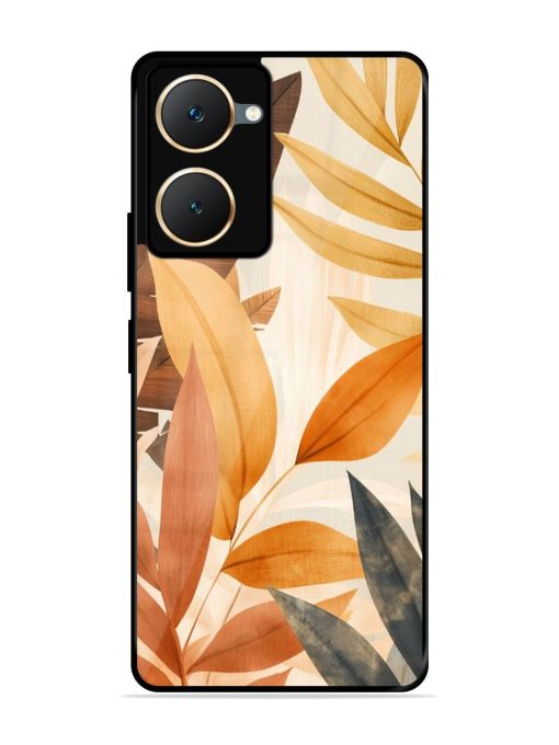 Earthy Elegance Glossy Soft Edge Case for Vivo Y18E