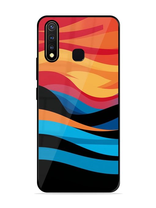 Blazing Currents Glossy Soft Edge Case for Vivo Y19