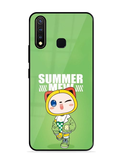 Purrfect Summer Glossy Soft Edge Case for Vivo Y19