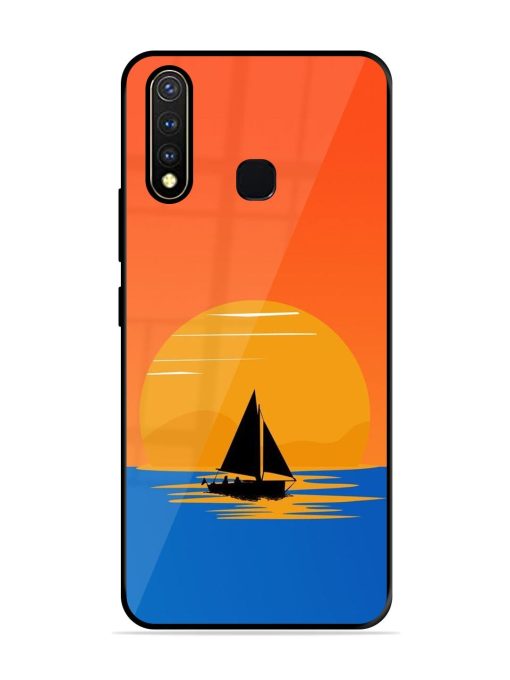 Sunset Sail Glossy Soft Edge Case for Vivo Y19