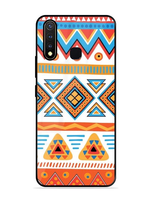 Vibrant Tribal Pattern Glossy Soft Edge Case for Vivo Y19