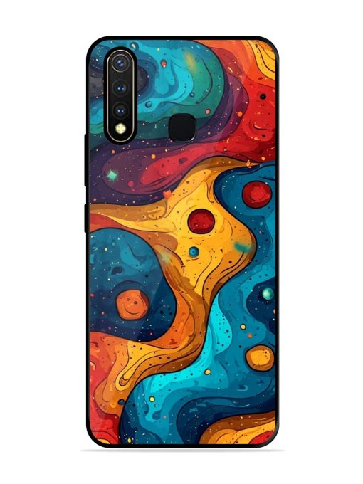 Cosmic Swirl Glossy Soft Edge Case for Vivo Y19