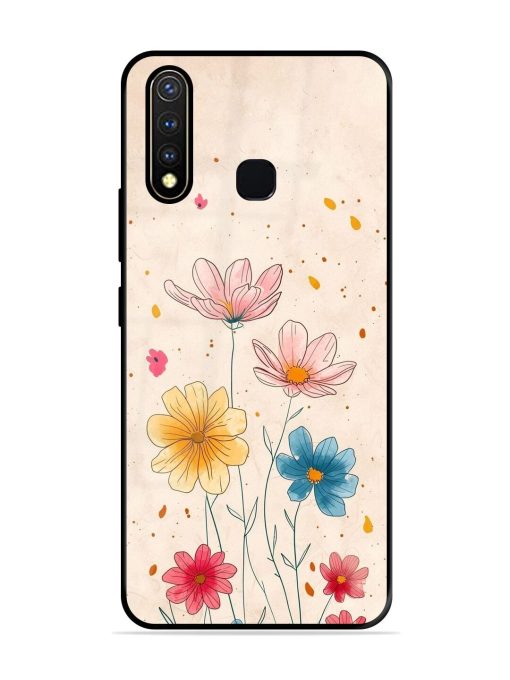 Delicate Bloom Glossy Soft Edge Case for Vivo Y19