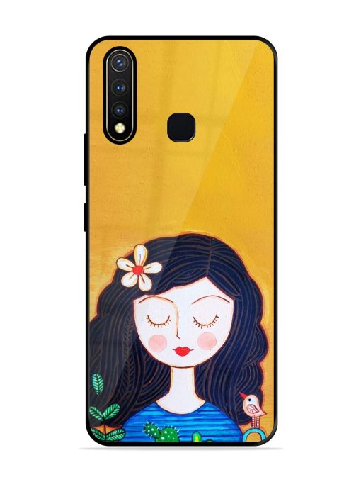 Girl Illustration Glossy Soft Edge Case for Vivo Y19