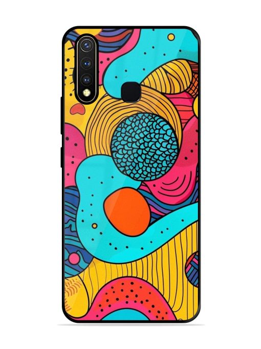 Psychedelic Patterns Glossy Soft Edge Case for Vivo Y19