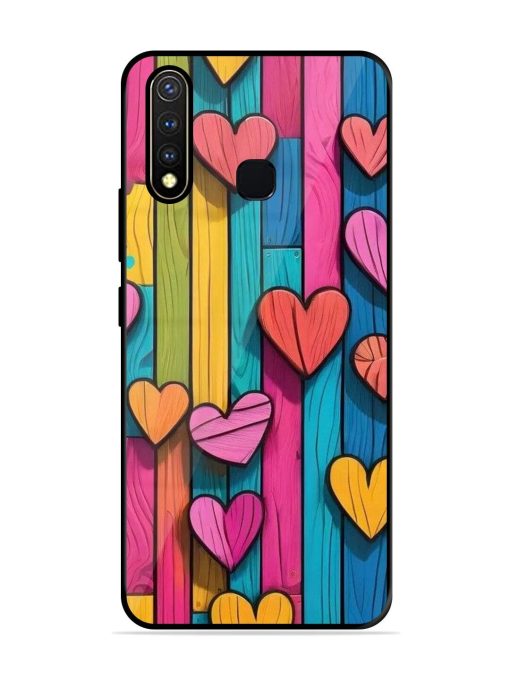 Rainbow Of Hearts Glossy Soft Edge Case for Vivo Y19