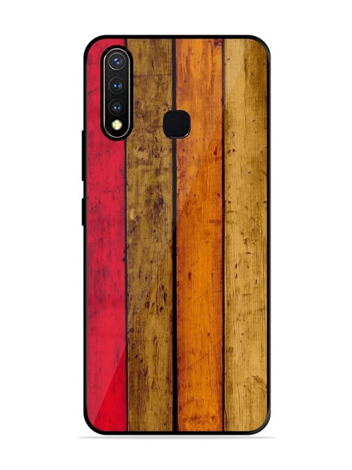 Colorful Woodgrain Glossy Soft Edge Case for Vivo Y19