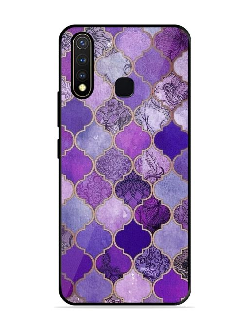 Purple Mosaic Magic Glossy Soft Edge Case for Vivo Y19