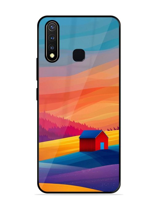 Sunset Solitude Glossy Soft Edge Case for Vivo Y19