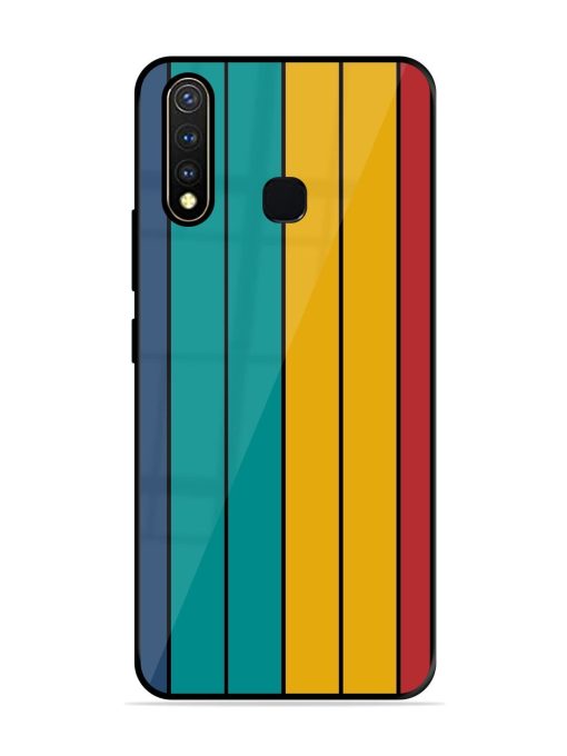 Retro Stripes Glossy Soft Edge Case for Vivo Y19