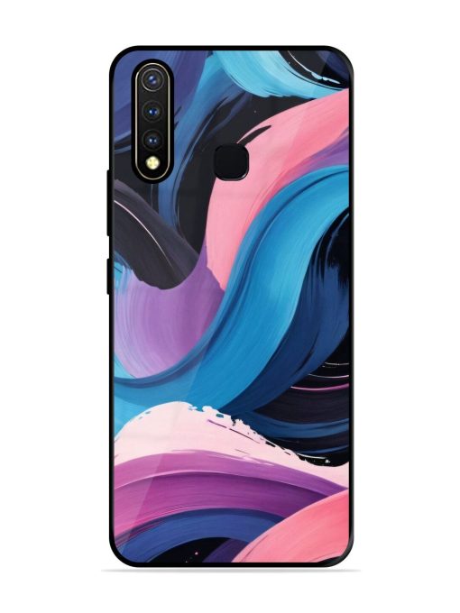 Whimsical Waves Glossy Soft Edge Case for Vivo Y19