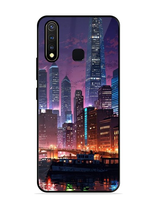 Neon Nightscape Glossy Soft Edge Case for Vivo Y19