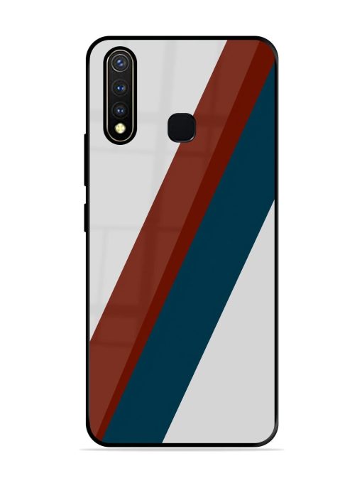 Slanted Stripes Glossy Soft Edge Case for Vivo Y19