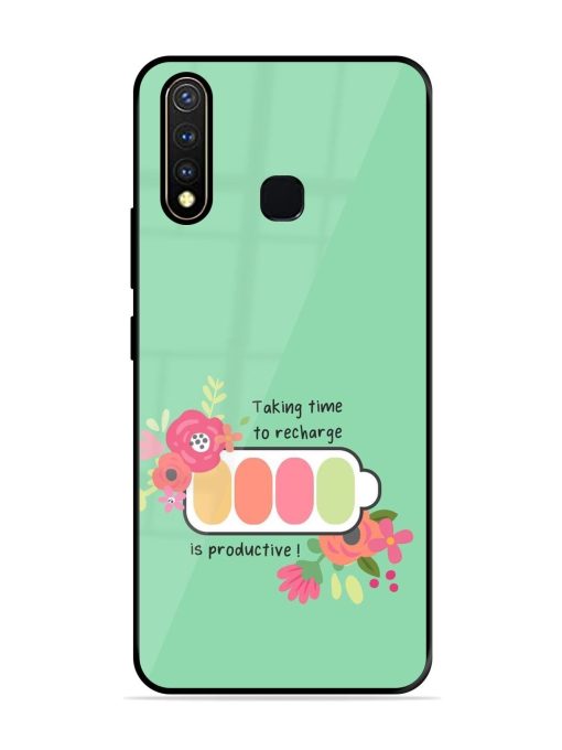 Recharge And Bloom Glossy Soft Edge Case for Vivo Y19