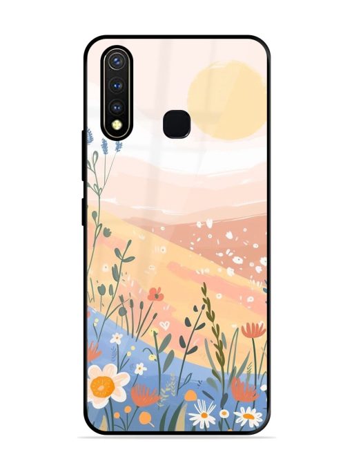 Golden Hour Blooms Glossy Soft Edge Case for Vivo Y19