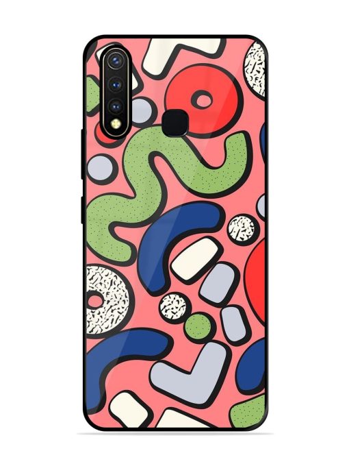 Groovy Geometric Shapes Glossy Soft Edge Case for Vivo Y19