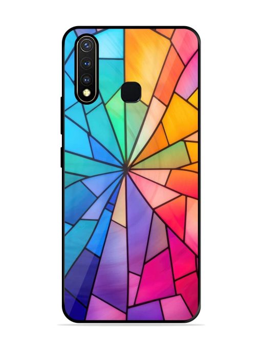 Stained Glass Kaleidoscope Of Colors Glossy Soft Edge Case for Vivo Y19