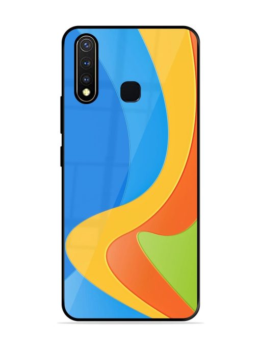 Curvy Color Cascade Glossy Soft Edge Case for Vivo Y19