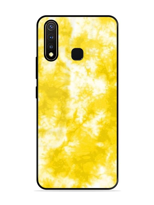 Golden Tie-Dye Twirl Glossy Soft Edge Case for Vivo Y19