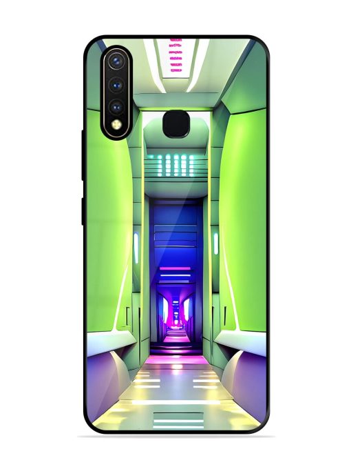 Neon Corridor Glossy Soft Edge Case for Vivo Y19