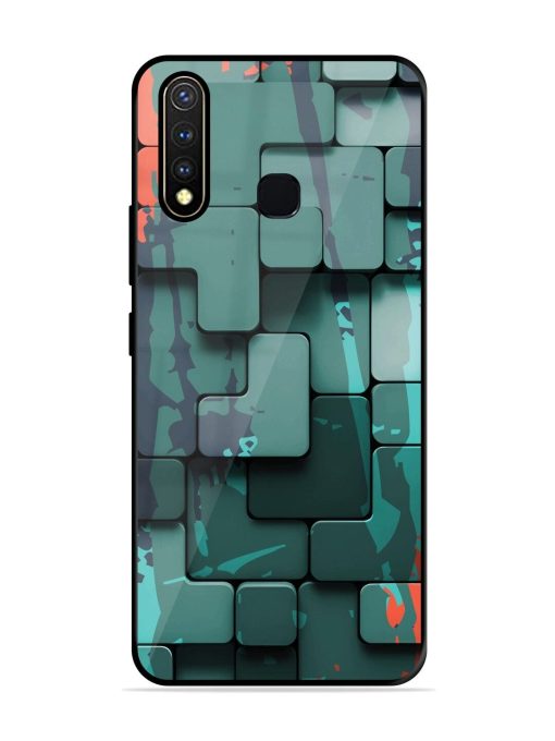 Abstract Geometric Mosaic Glossy Soft Edge Case for Vivo Y19