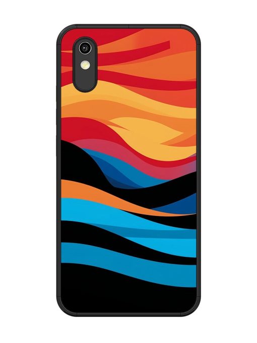 Blazing Currents Glossy Soft Edge Case for Vivo Y1S