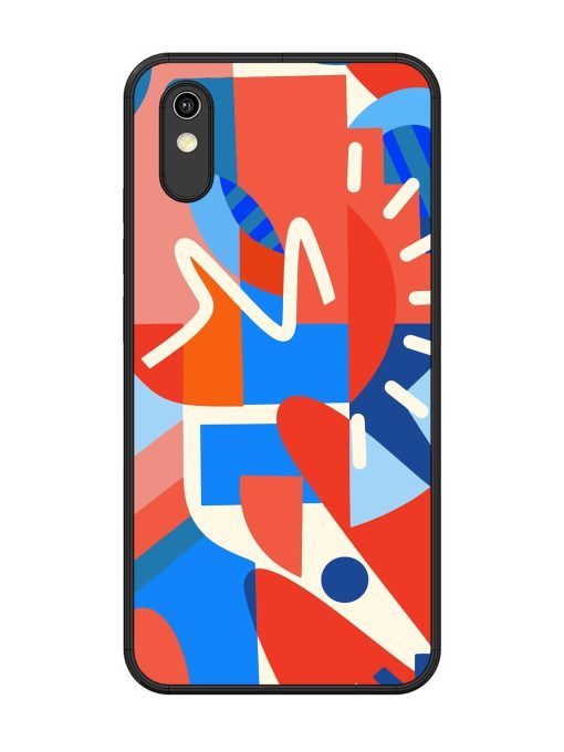 Abstract Harmony Glossy Soft Edge Case for Vivo Y1S