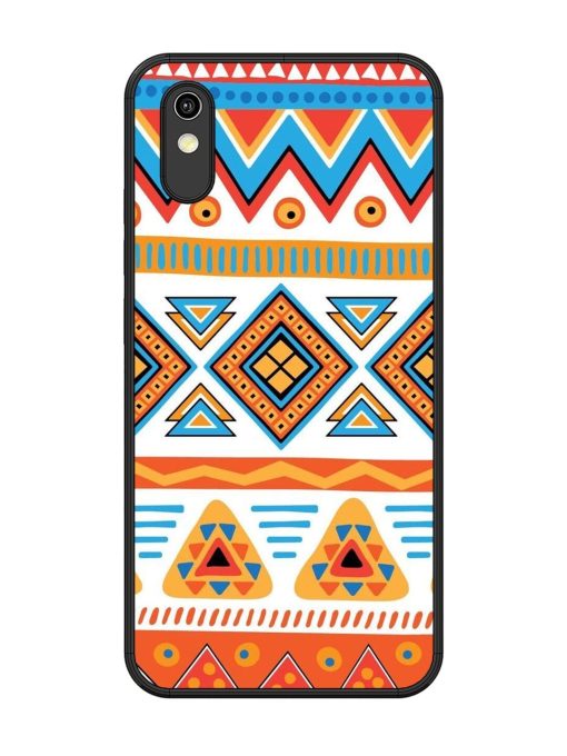 Vibrant Tribal Pattern Glossy Soft Edge Case for Vivo Y1S