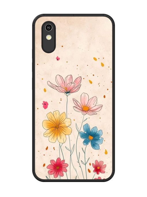 Delicate Bloom Glossy Soft Edge Case for Vivo Y1S