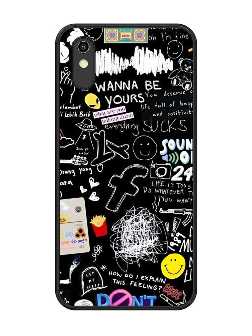 Doodle Diary Glossy Soft Edge Case for Vivo Y1S