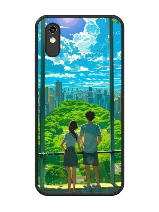 Cyberpunk Dreamscape Glossy Soft Edge Case for Vivo Y1S