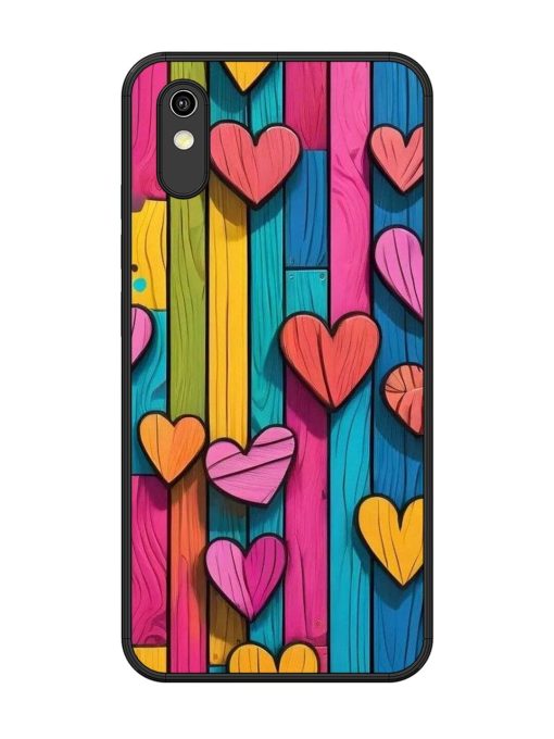 Rainbow Of Hearts Glossy Soft Edge Case for Vivo Y1S