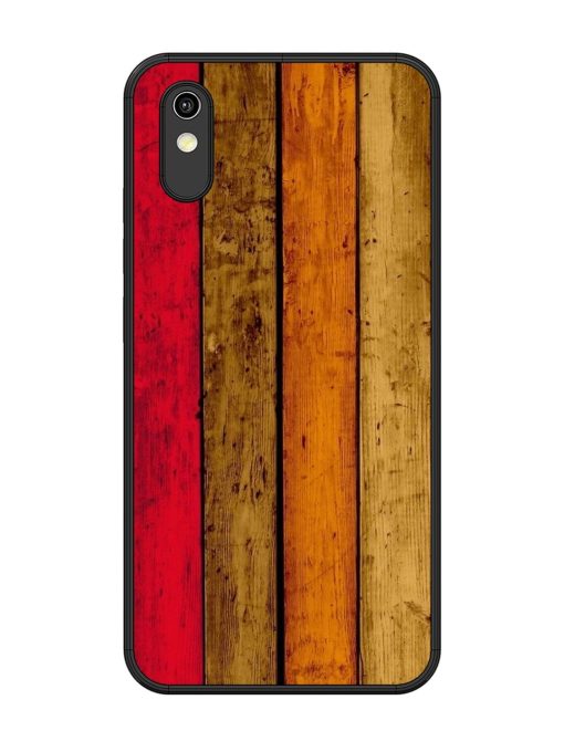 Colorful Woodgrain Glossy Soft Edge Case for Vivo Y1S