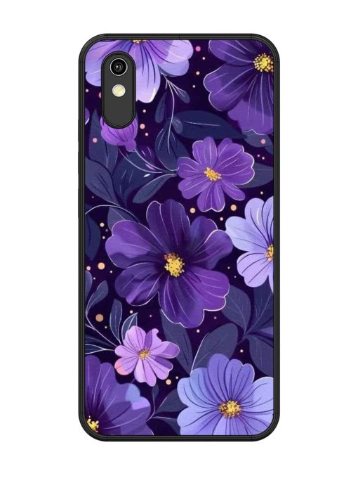 Purple Paradise Glossy Soft Edge Case for Vivo Y1S