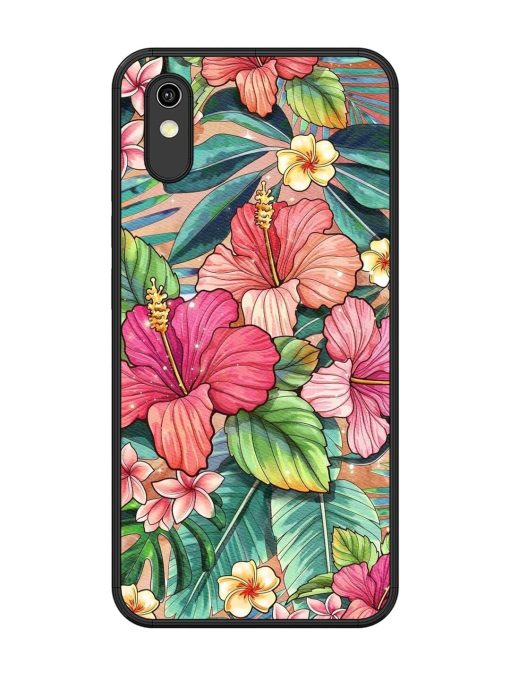 Tropical Tapestry Glossy Soft Edge Case for Vivo Y1S