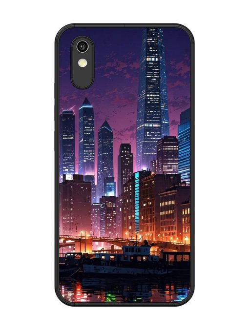 Neon Nightscape Glossy Soft Edge Case for Vivo Y1S