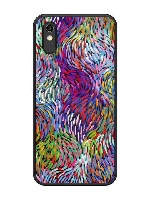 Vibrant Waves Glossy Soft Edge Case for Vivo Y1S