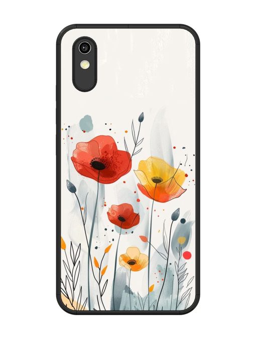 Poppy Fields Glossy Soft Edge Case for Vivo Y1S