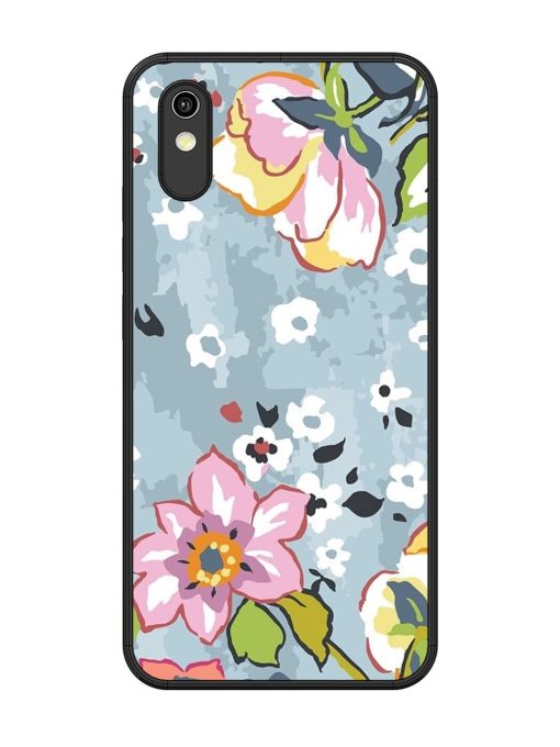 Floral Fantasy Glossy Soft Edge Case for Vivo Y1S